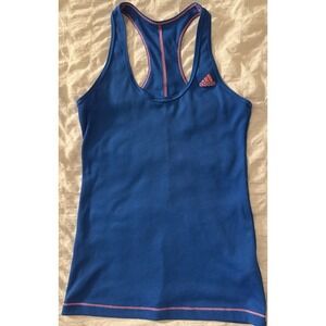 Adidas Climacool Blue Pink‎ Racerback Tank Top Athletic Shirt Top Womens Small S
